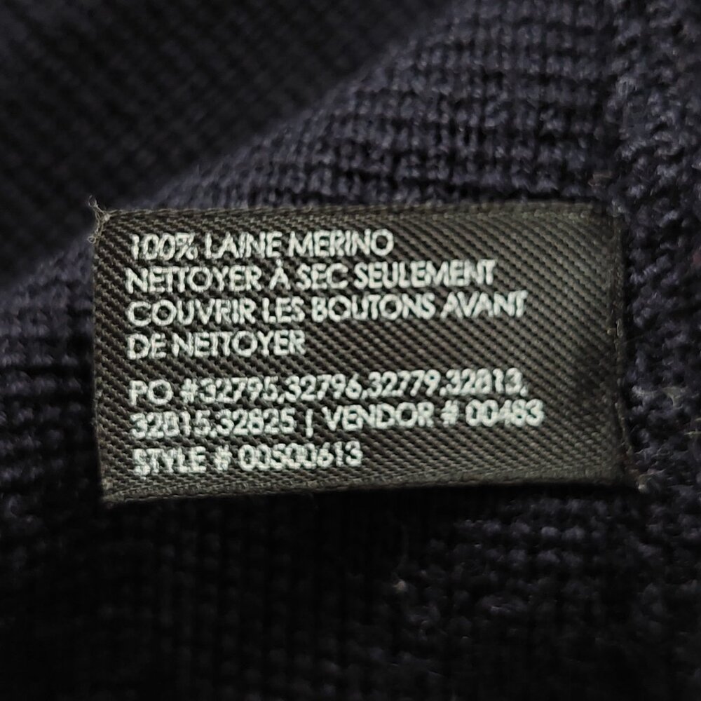 Club Monaco Navy Marino Wool Knit Sweater Blazer/Jacket, Women's S - Picture 4 of 10
